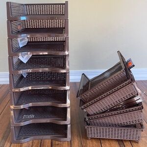 Stackable Plastic Letter Tray Set – 14 Interlocking Pieces